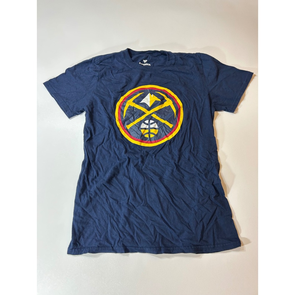 Fanatics T-Shirt Men's Small Navy Denver Nuggets NBA Graphic Tee